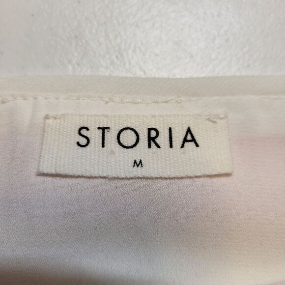 Storia Pastel Pink Blue White Gold Striped Sequin Mini A-line Skirt - Picture 6 of 10